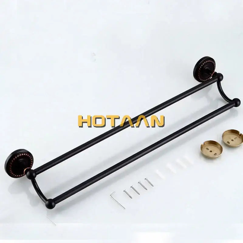 Black Brass Towel Bar