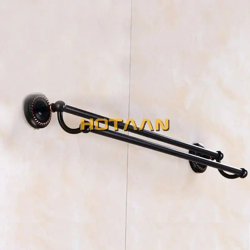 Black Brass Towel Bar