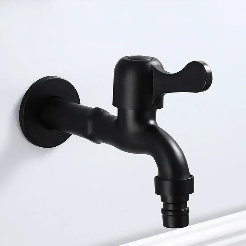 Black Brass Garden Faucet