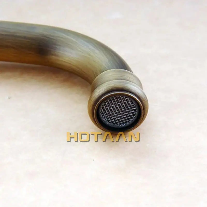 Antique Brass Basin Faucet Single Lever