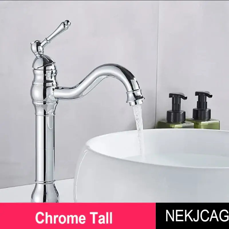 Brass Single Handle Faucet Tall