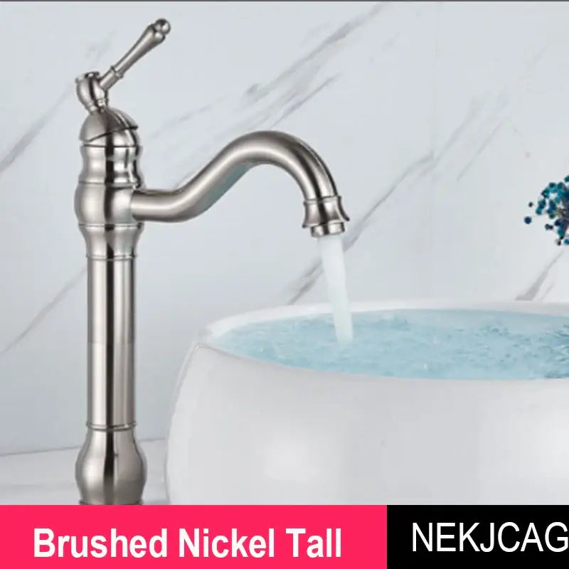 Brass Single Handle Faucet Tall