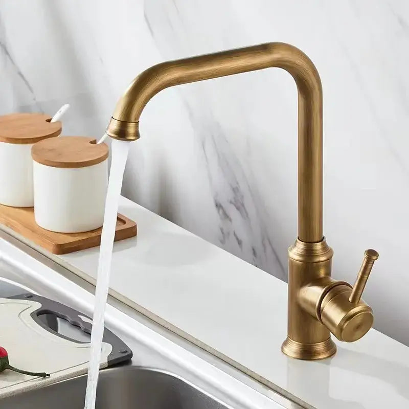 Antique Brass Lever Faucet