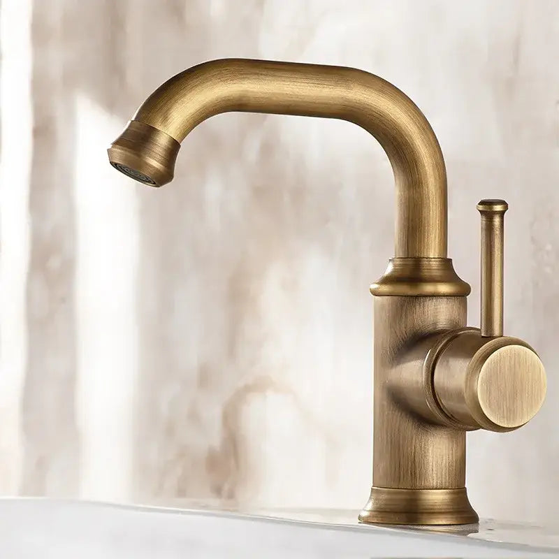 Antique Brass Lever Faucet