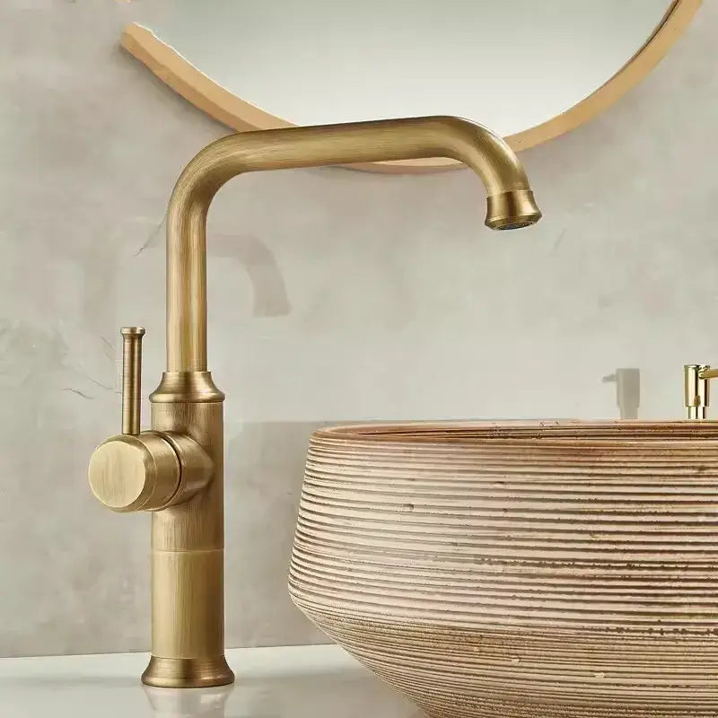 Antique Brass Lever Faucet