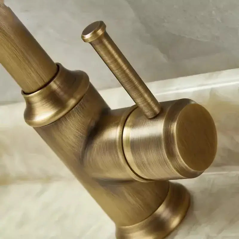 Antique Brass Lever Faucet
