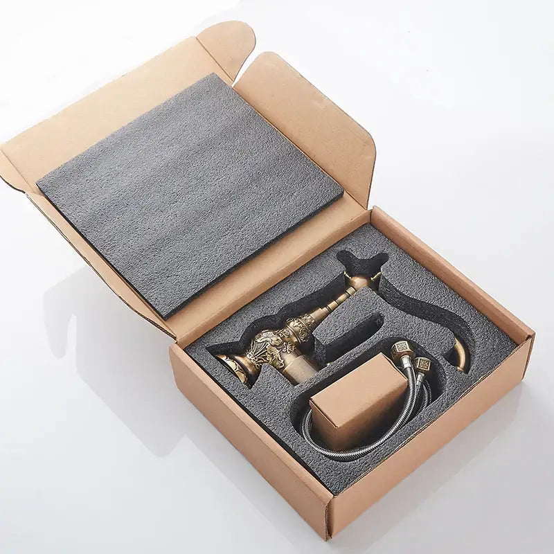 Antique Brass Floral Faucet