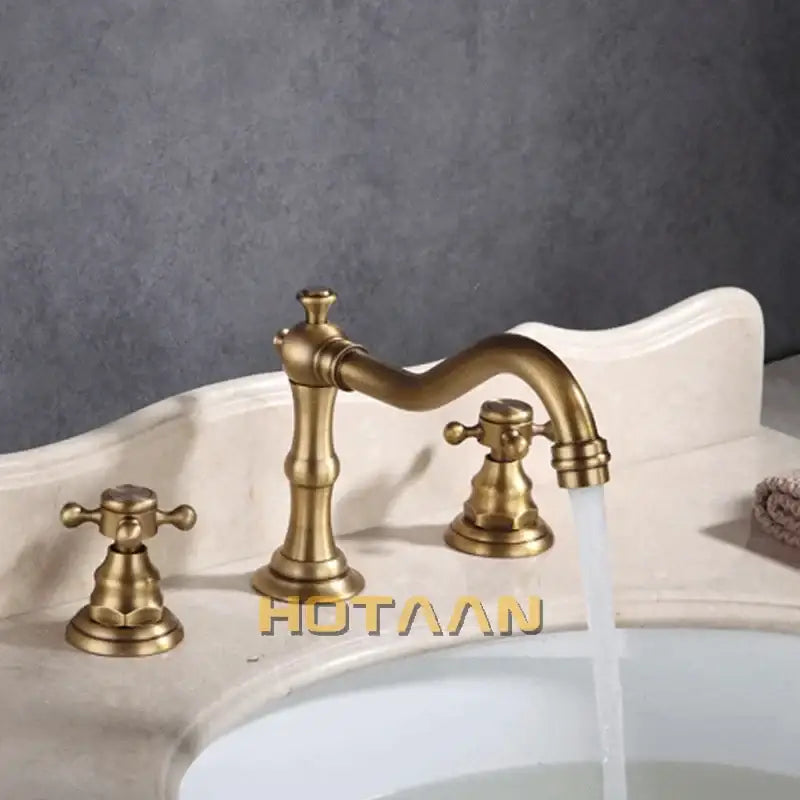 Antique Brass Basin Mixer