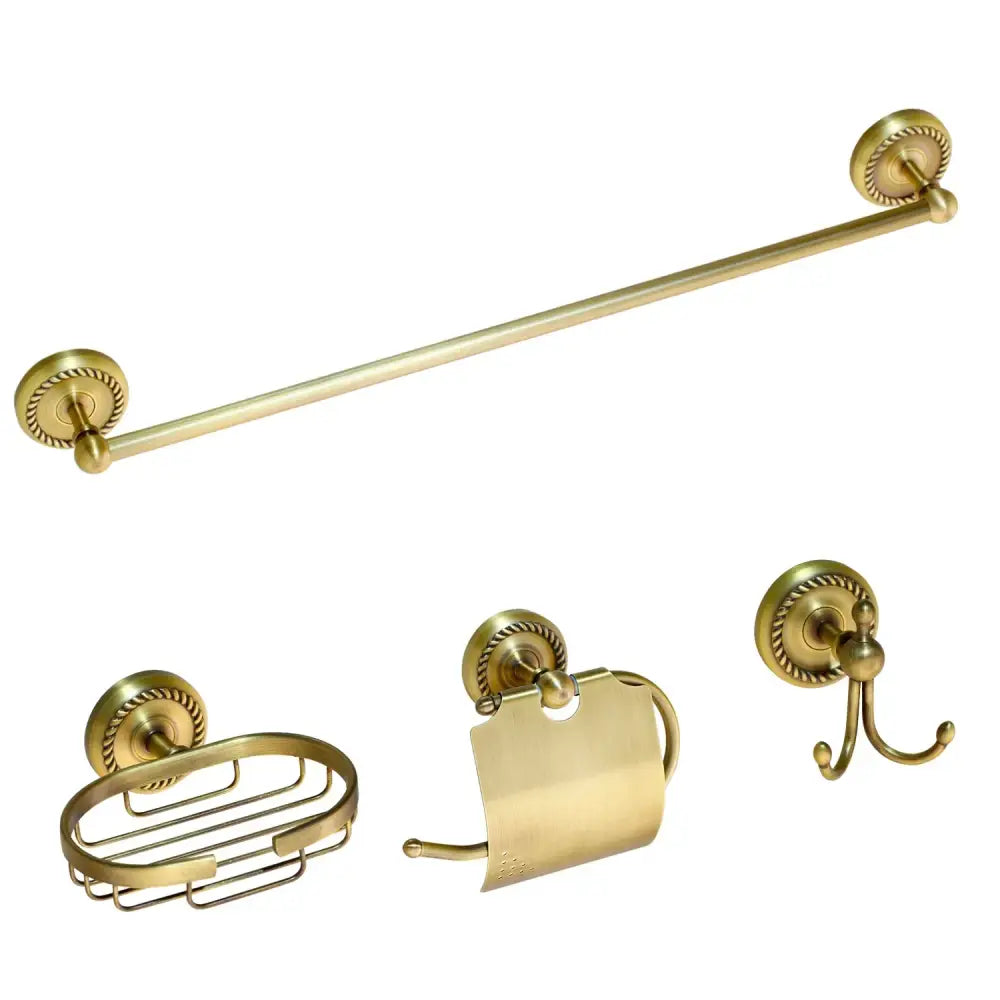 Antique Brass Hardware Set