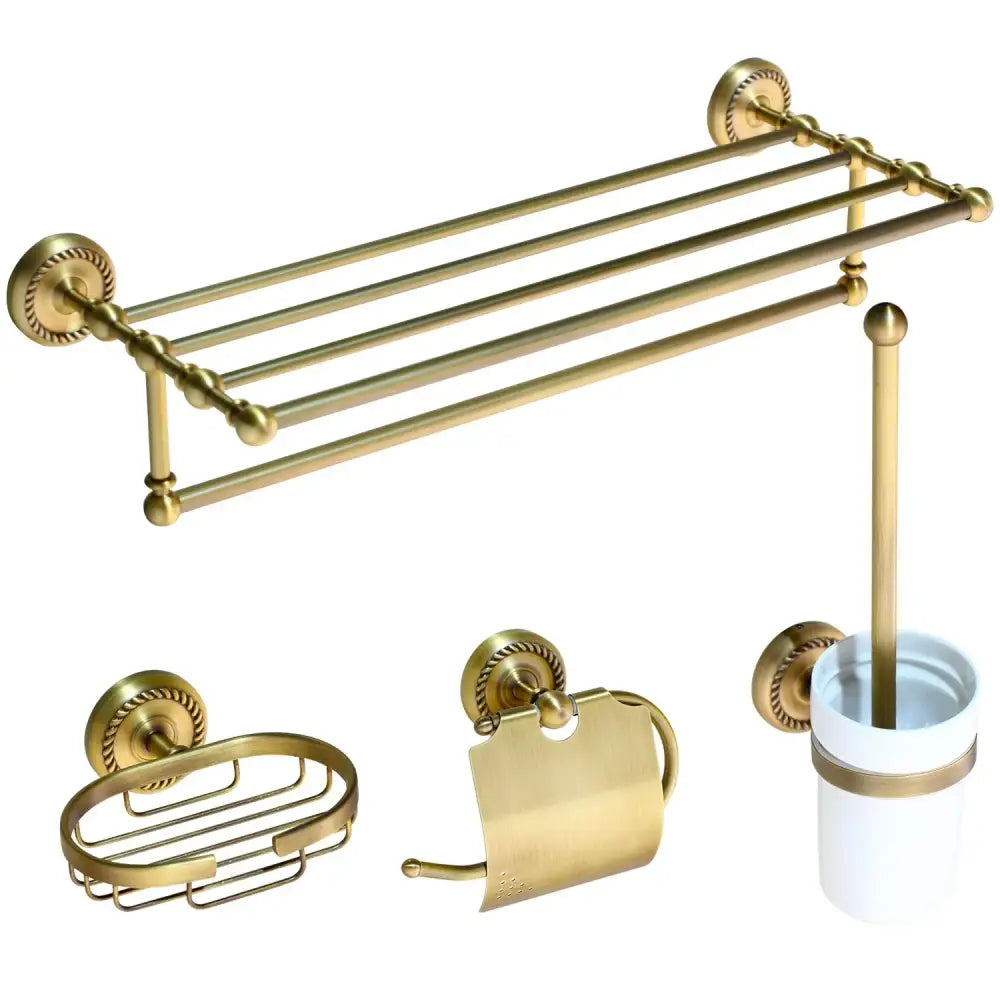 Antique Brass Hardware Set