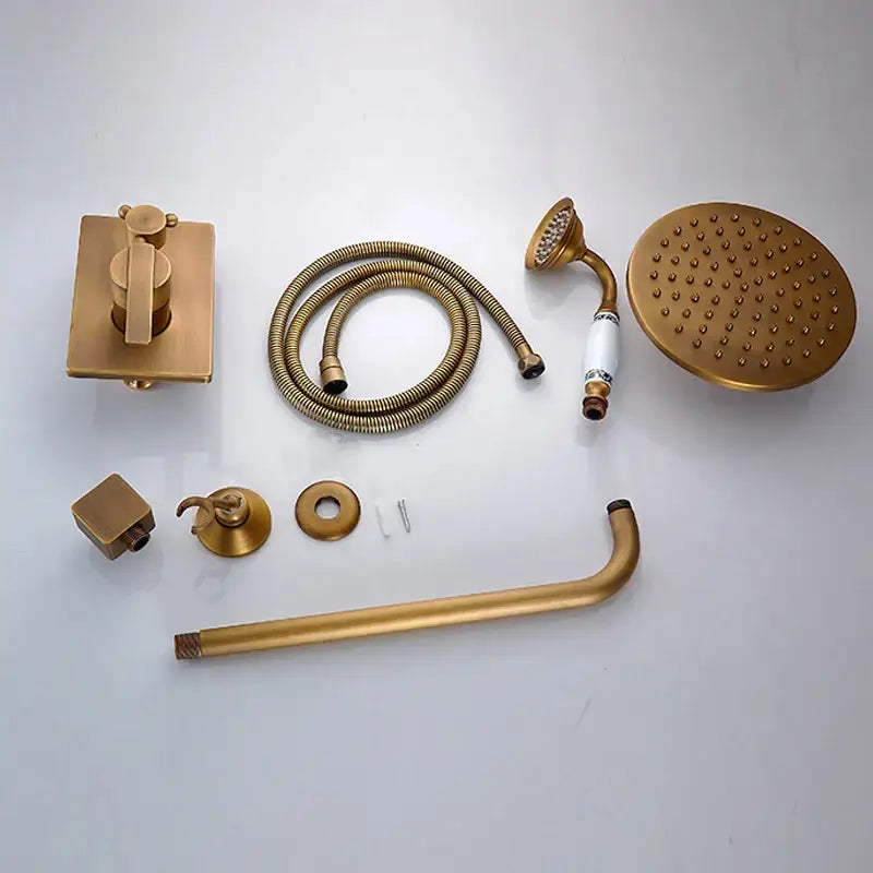Black Gold Brass Shower Mixer