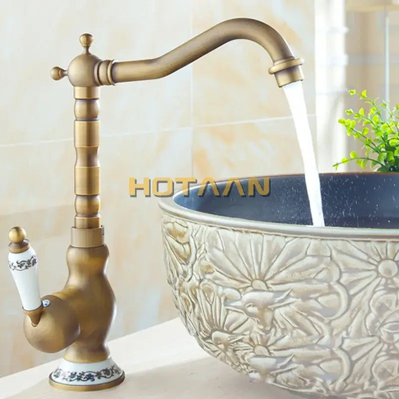 Brass Ceramic Bathroom Faucet