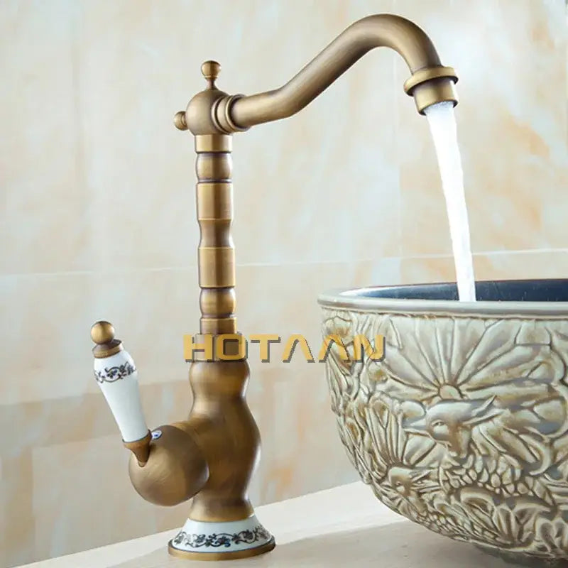 Brass Ceramic Bathroom Faucet
