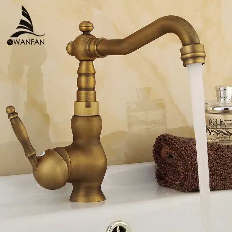 Antique Brass Sink Faucet