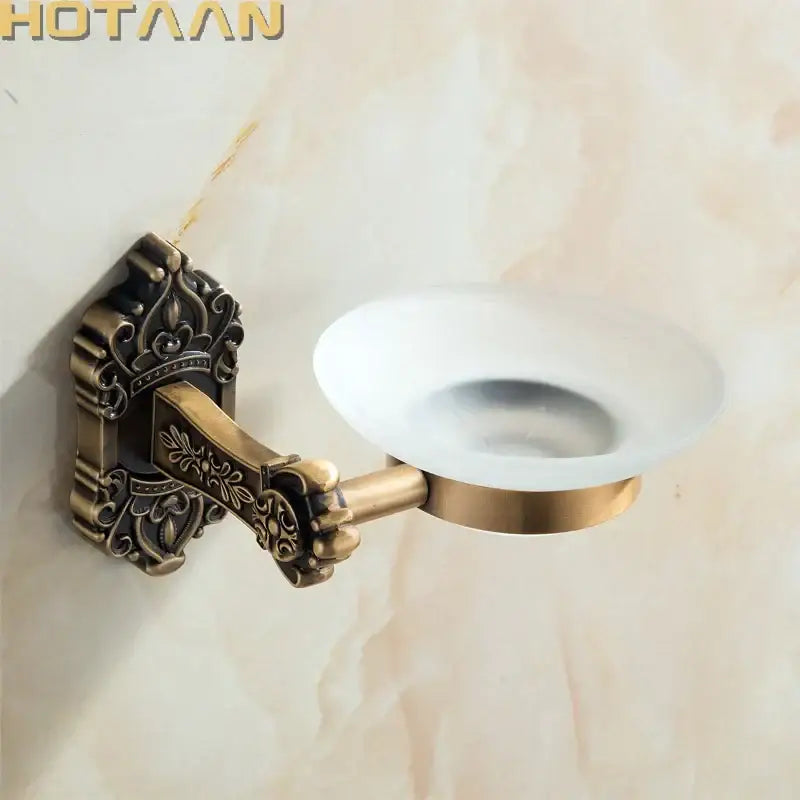 Ceramic Brass Soap Dish