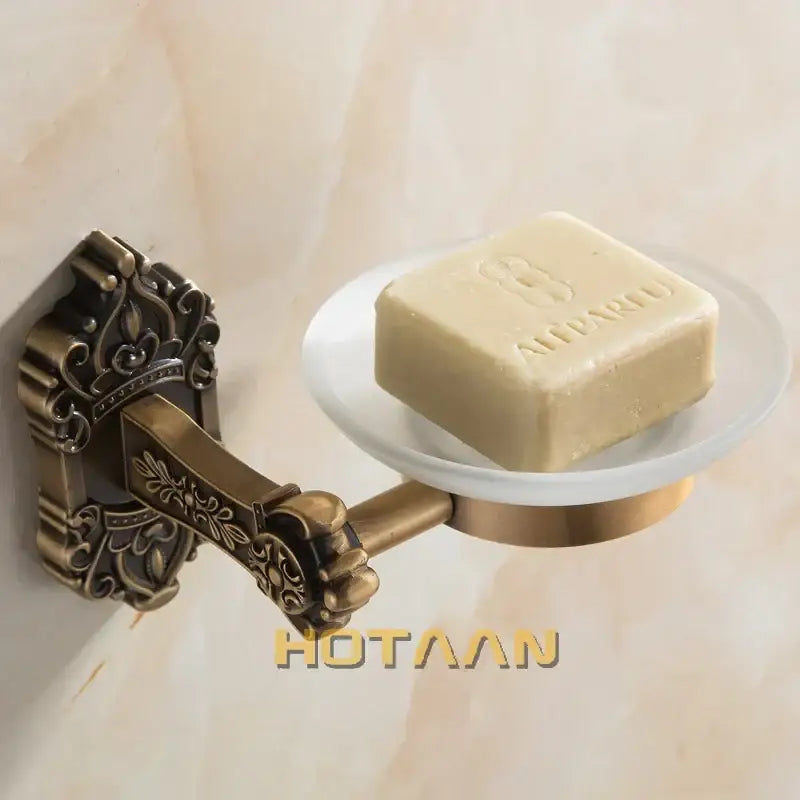 Ceramic Brass Soap Dish