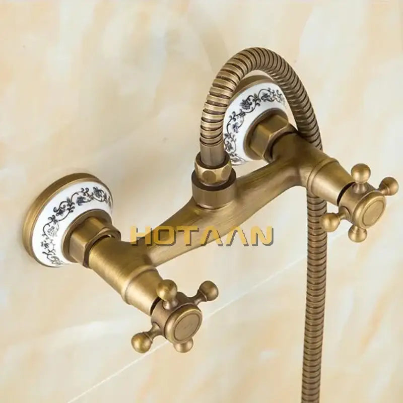 Brass Floral Knob Bidet