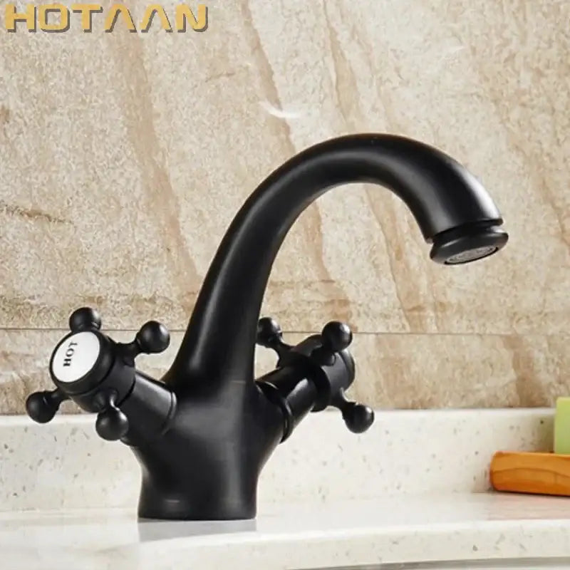 Antique Brass Double Handle Faucet