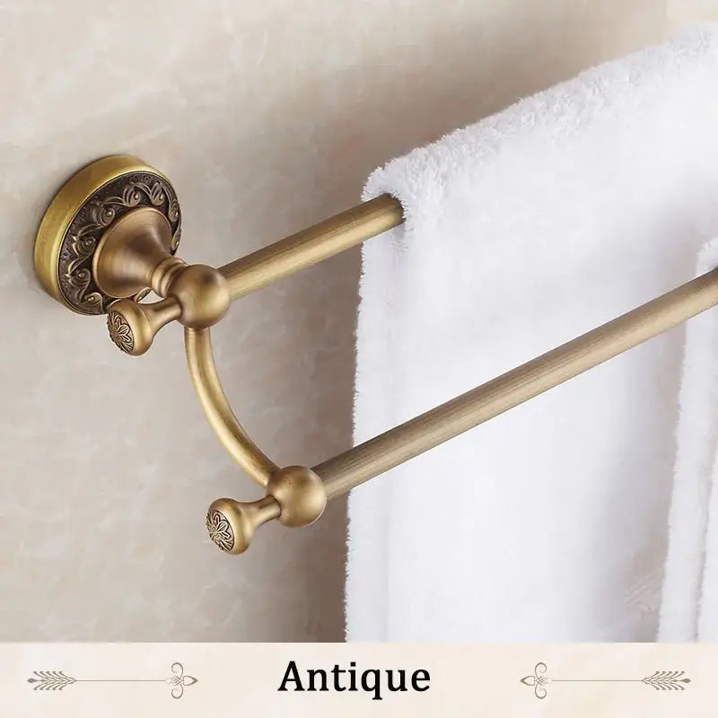 Brass Double Towel Bar