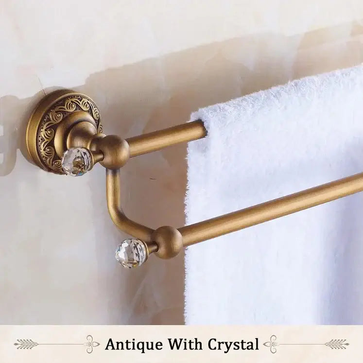 Brass Double Towel Bar