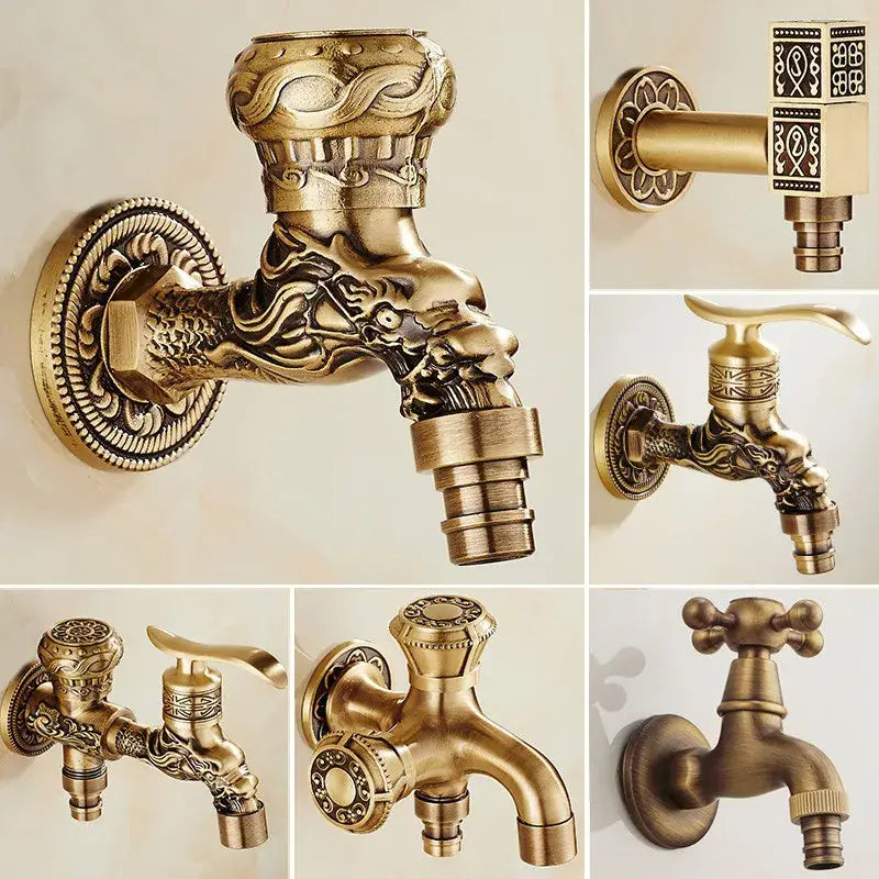 Brass Dragon Outdoor Faucet