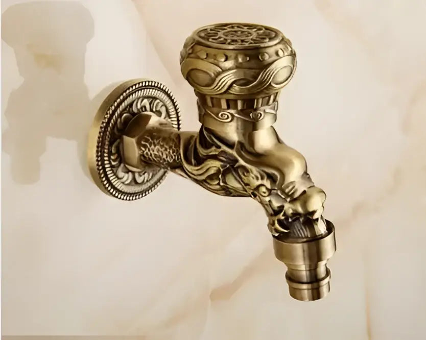 Brass Dragon Outdoor Faucet
