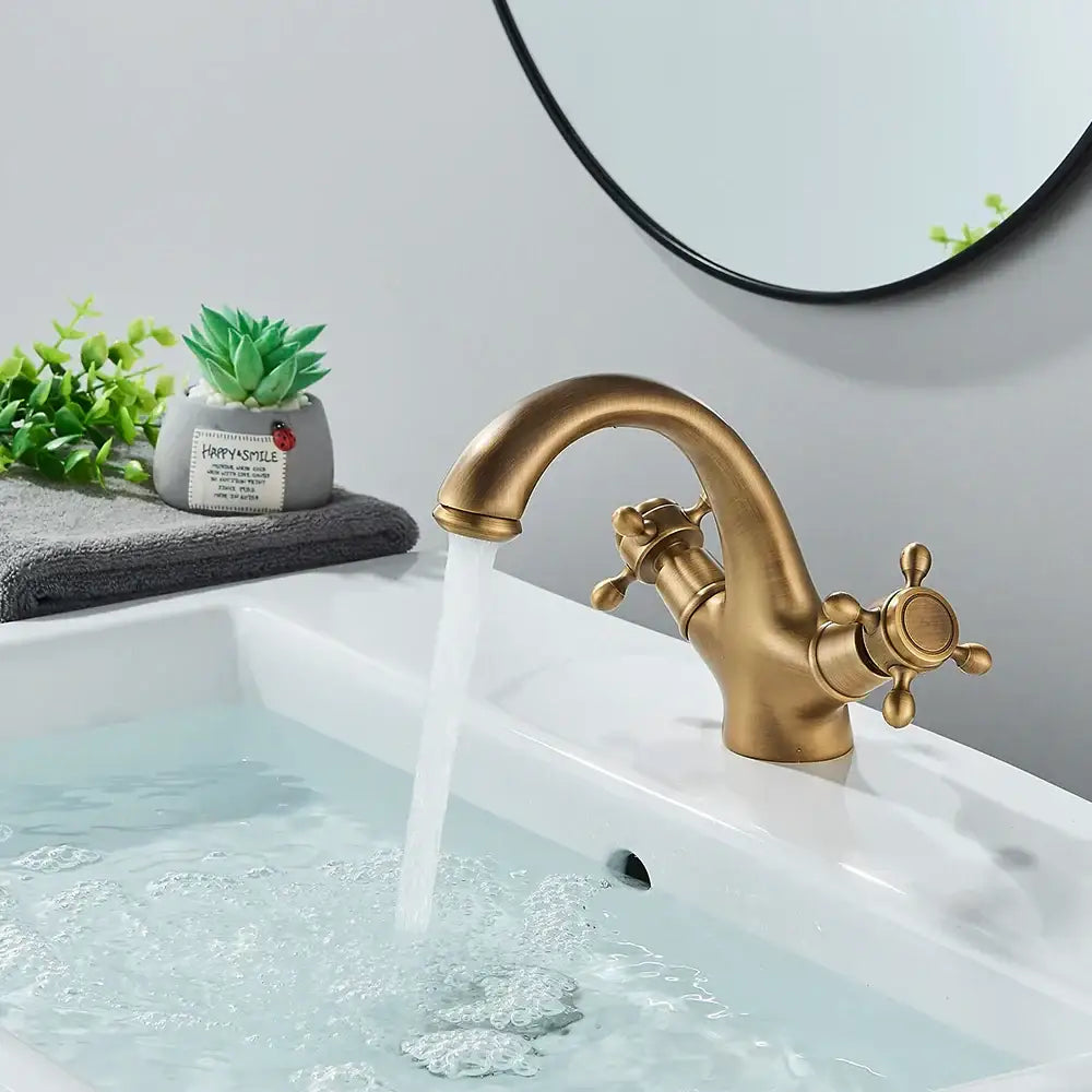 Antique Brass Mixer Faucet
