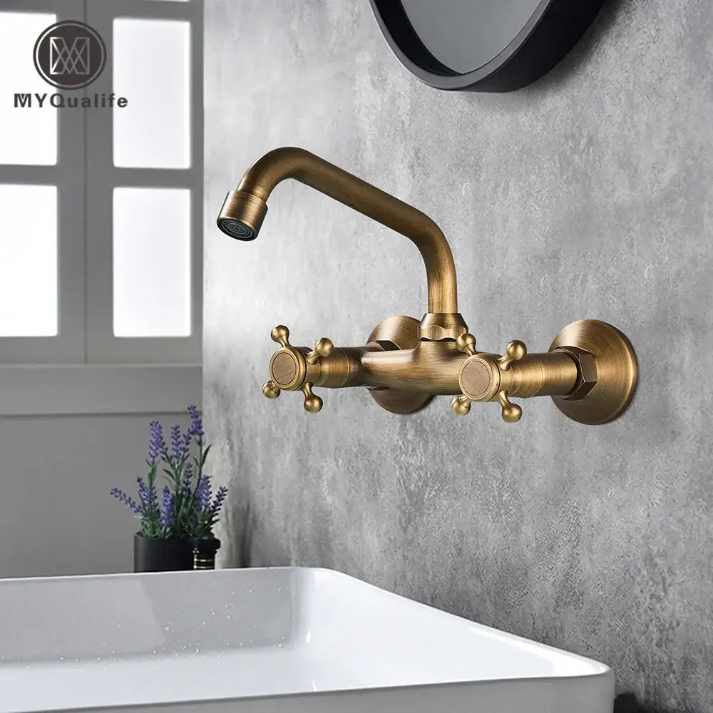 Brass Kitchen Wall Faucet