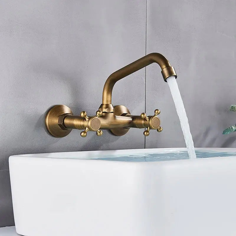 Brass Kitchen Wall Faucet