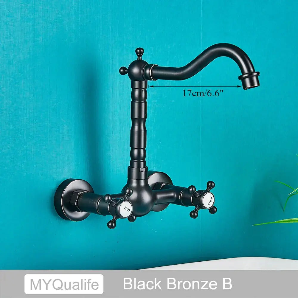 Brass Kitchen Wall Faucet