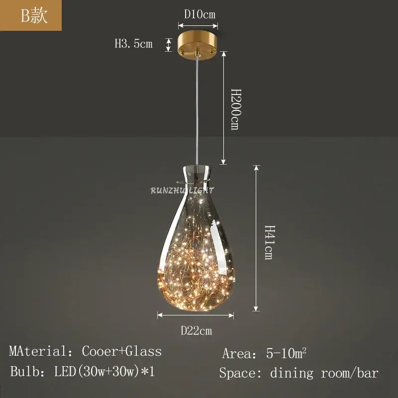 Brass Tiered Pendant Light