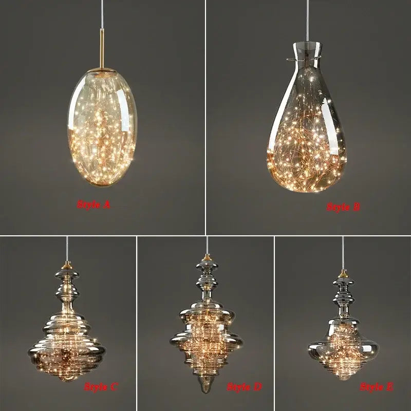 Brass Tiered Pendant Light