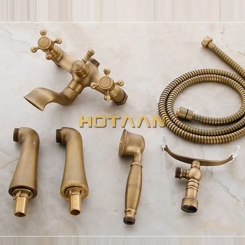 Antique Brass Bathtub Faucet