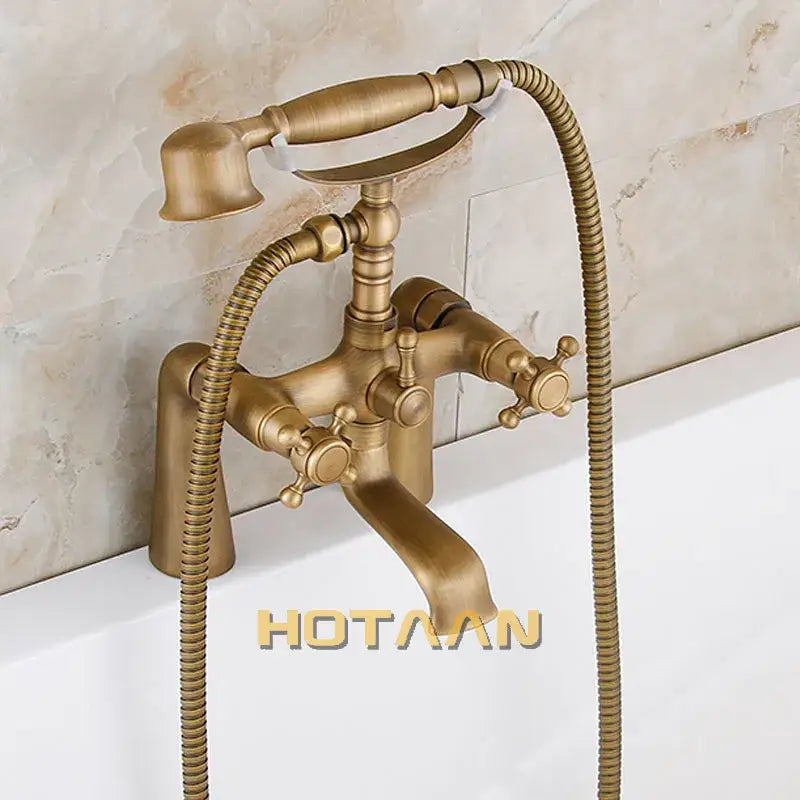 Antique Brass Bathtub Faucet