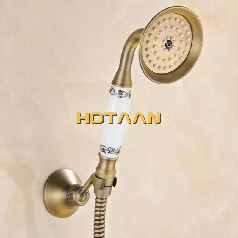 Brass Floral Shower Head