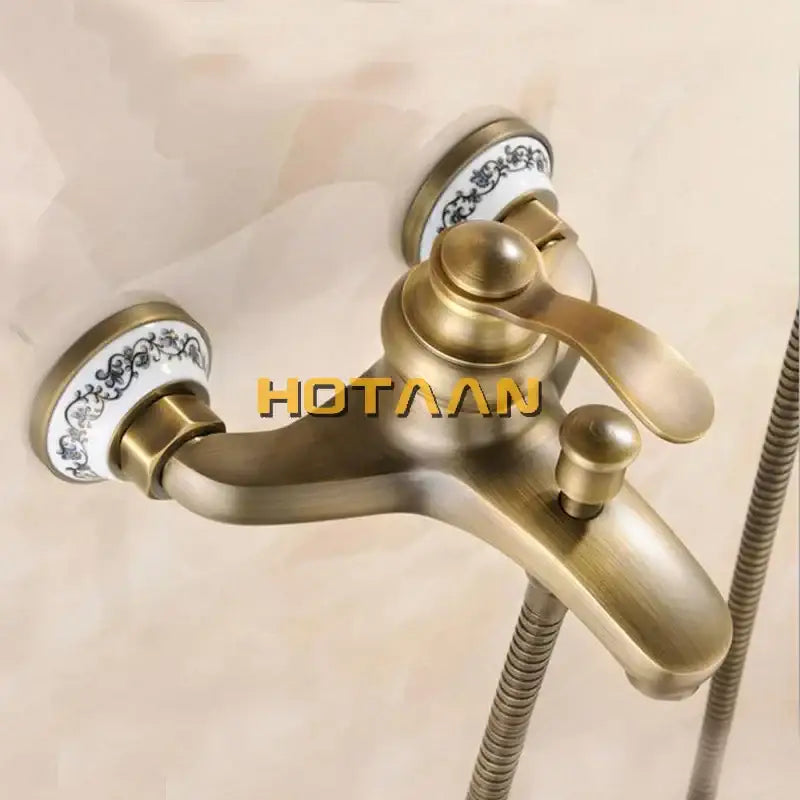 Brass Floral Shower Head