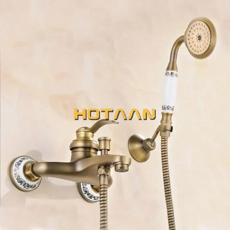 Brass Floral Shower Head