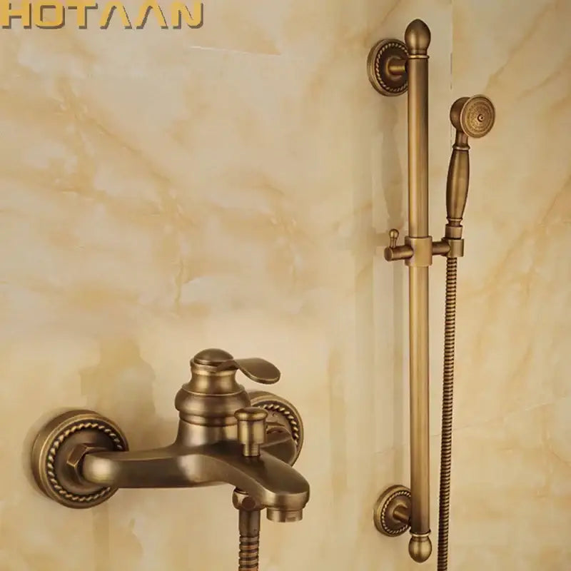 Brass Vintage Shower Kit