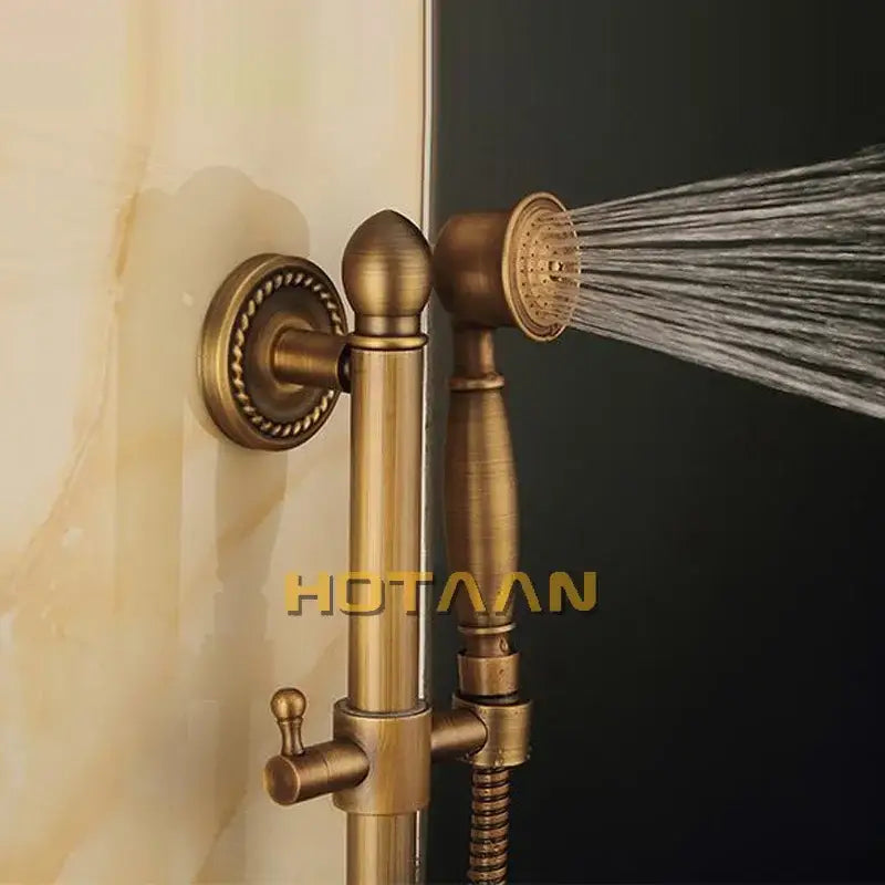 Brass Vintage Shower Kit