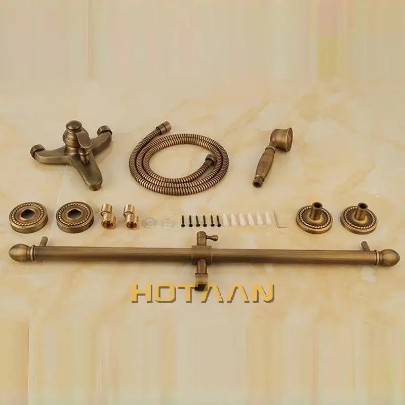 Brass Vintage Shower Kit