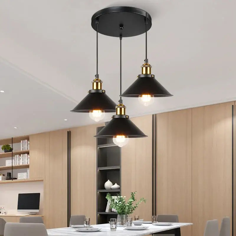 Brass Industrial Pendant Light Adjustable