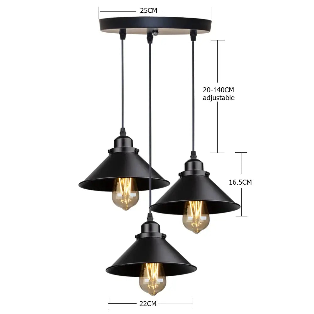 Brass Industrial Pendant Light Adjustable