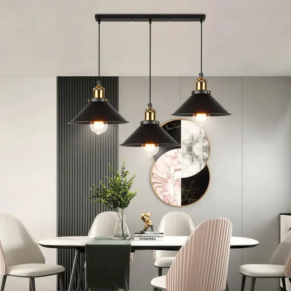 Brass Industrial Pendant Light Adjustable