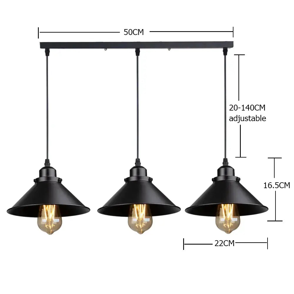 Brass Industrial Pendant Light Adjustable