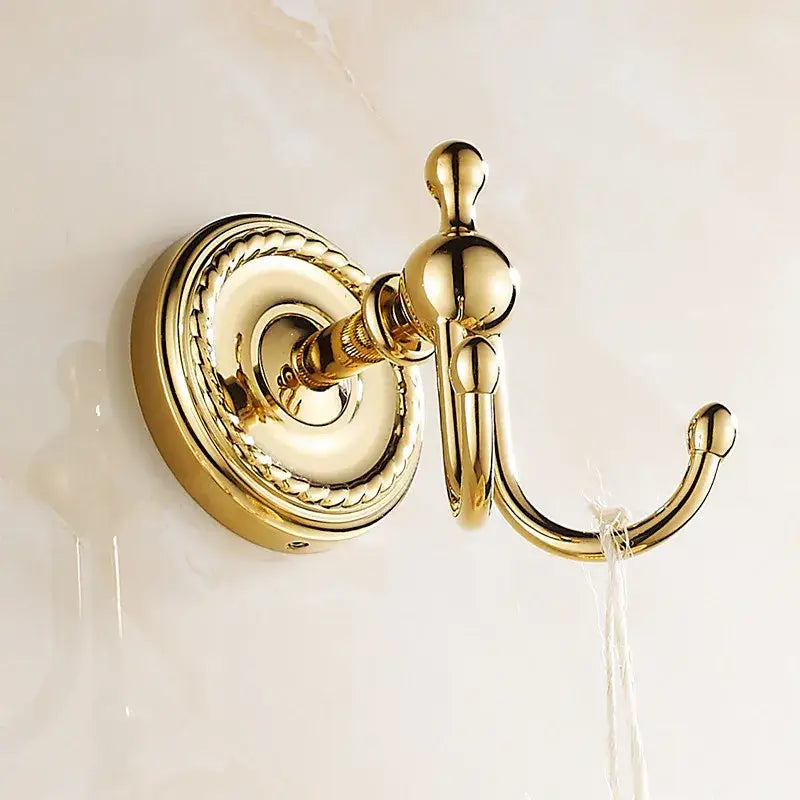 Brass Double Towel Hanger