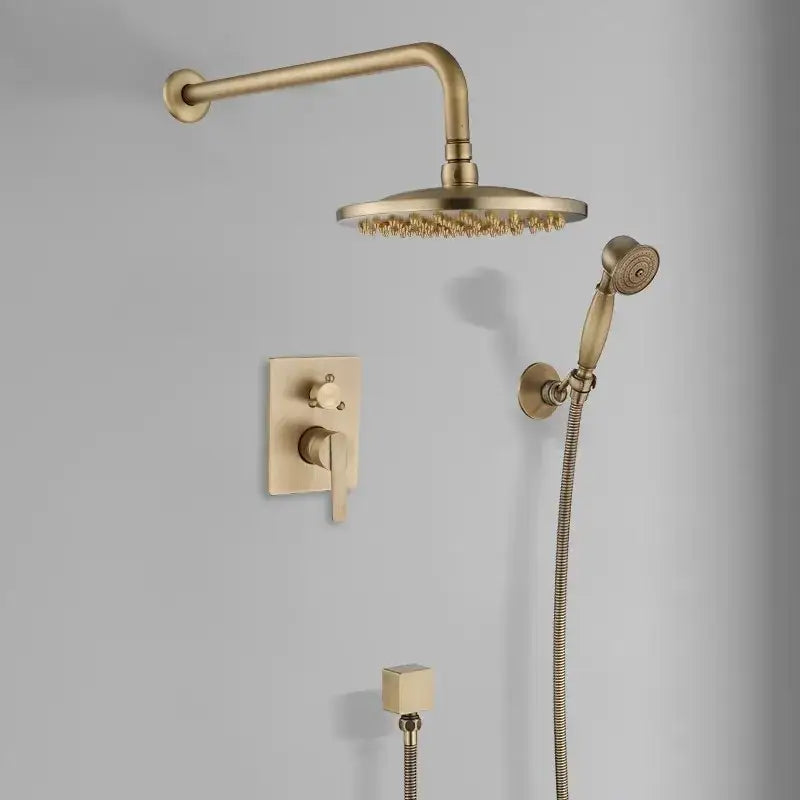 Brass Handheld Shower Kit 10-Inch