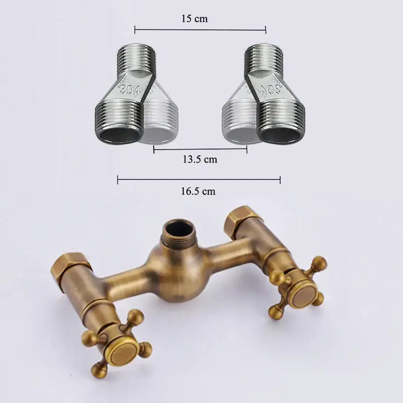 Brass Rainfall Shower Head with Shelf