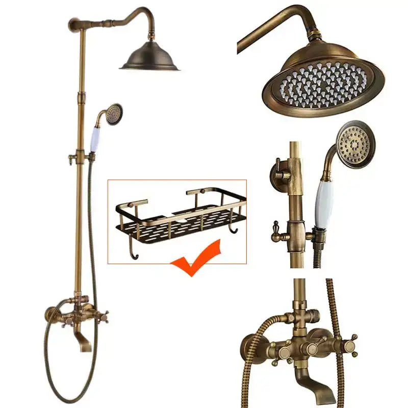 Antique Brass Shower System