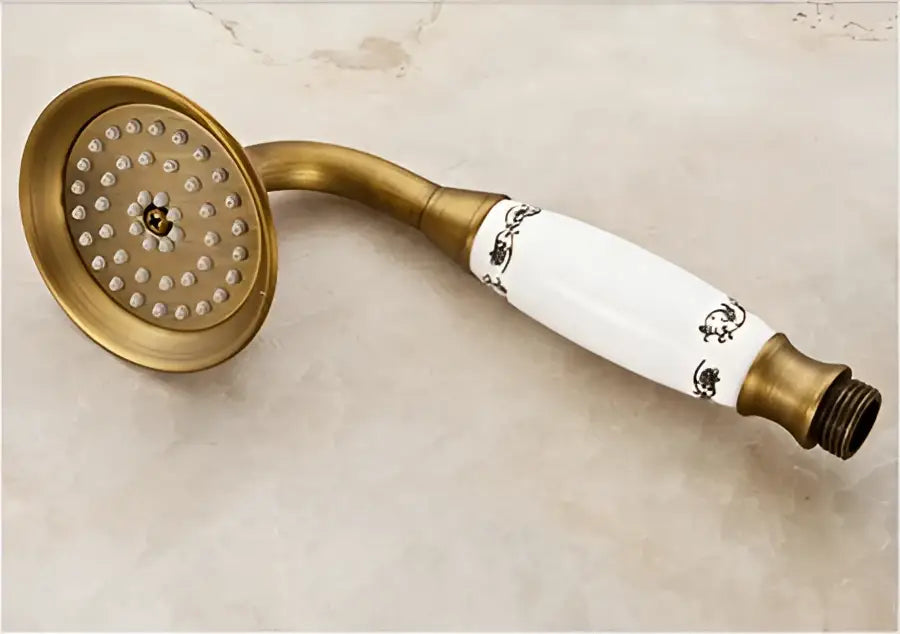 Antique Brass Rainhead Faucet