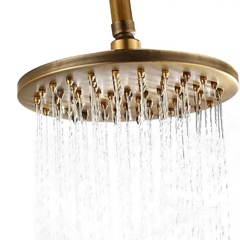 Antique Brass Rainhead Faucet